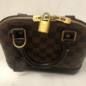 Authentic  Louis Vuitton Alma BB damier ebene